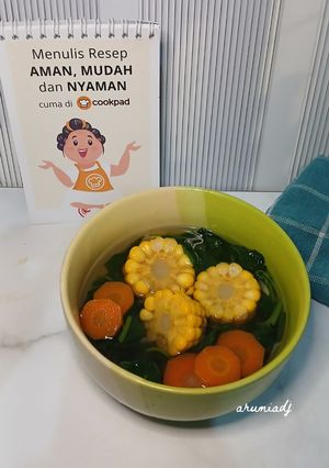 Foto resep Sayur Bening Bayam Wortel Jagung