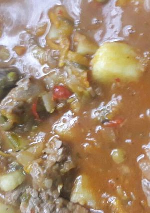 Una foto de Bifes a la Criolla