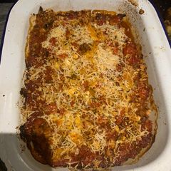 A picture of My take on ratatouille.