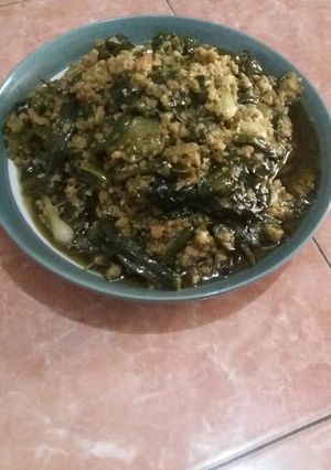 Foto resep Cobek genjer khas Sunda
