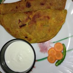 A picture of Carrot paratha.