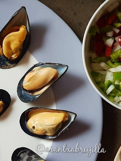 Una foto de Mejillones a la vinagreta