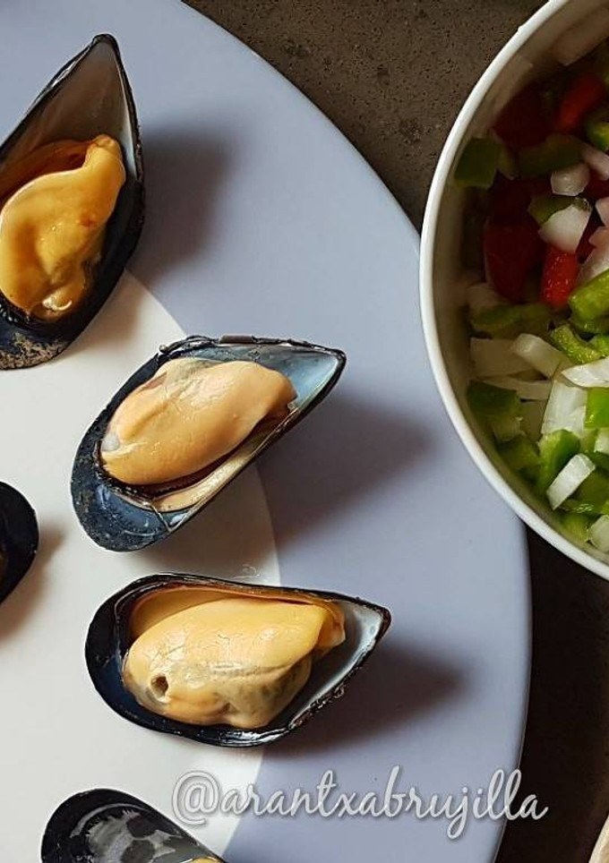 Una foto de Mejillones a la vinagreta