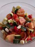 Salada de Tomate e Pepino com Feta