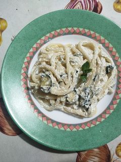 Foto di Bucatini "alla Nerano" con ricotta e menta