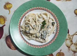 Foto di Bucatini "alla Nerano" con ricotta e menta