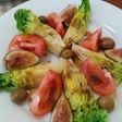 Ensalada de cogollos e higos