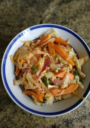 A picture of Cabbage sauce.