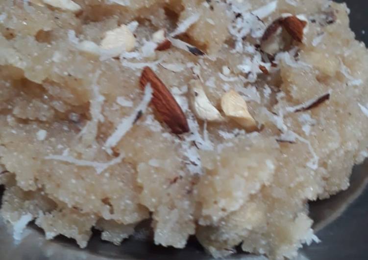 Easiest Way to Prepare Homemade Leftover sugar syrup halwa