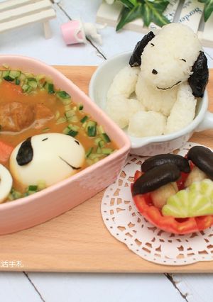 史努比立體飯糰 的食譜成品照片