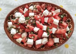Causeo chileno con cilantro