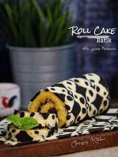 Foto resep Batik roll cake panggang