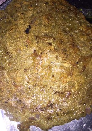 A picture of Moong dal chilla.