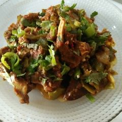 Mutton With Capsicum and Cabbage A picture of Mutton With Capsicum and Cabbage.