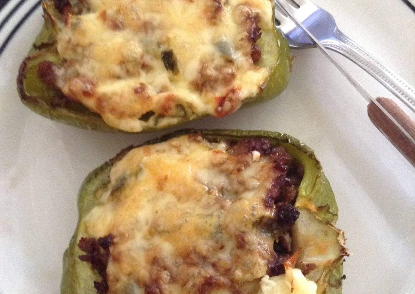 Pimientos verdes rellenos