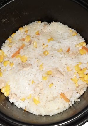 Foto resep Nasi mutiara Rice cooker