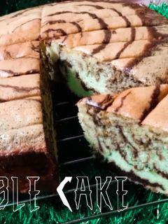 Foto resep Marmer Cake | Marble Cake | Bolu Macan | mudah Satu kali mixer
