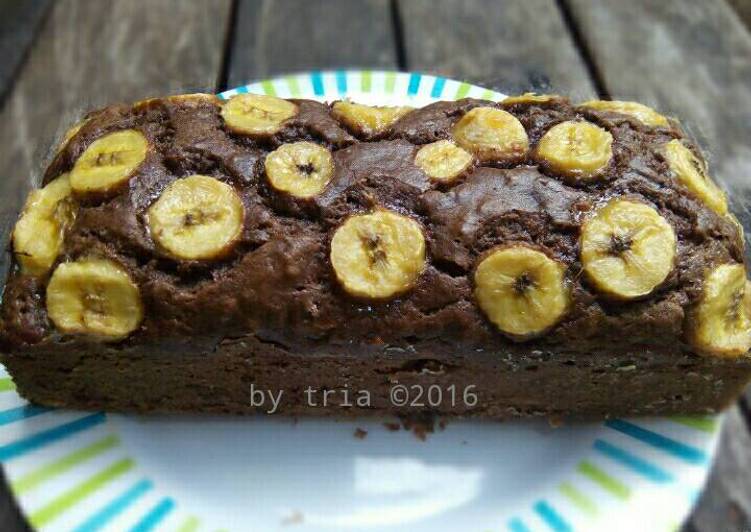 Bolu Pisang Coklat No Mixer