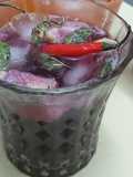 Thai red chilli Kala khatta mojitto