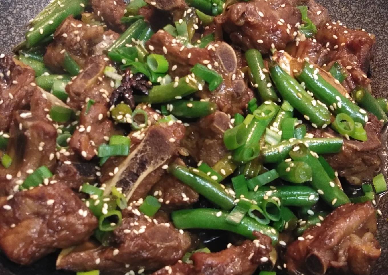 Daging saos campur sayur