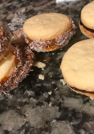 Una foto de Alfajores de maicena con aceite