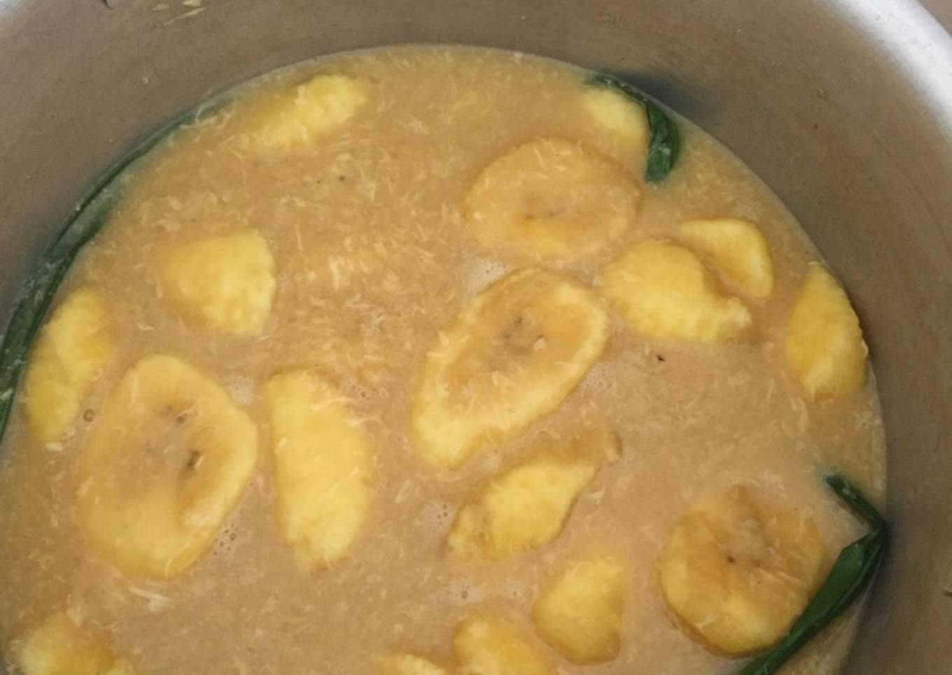 Kolak pisang pandan