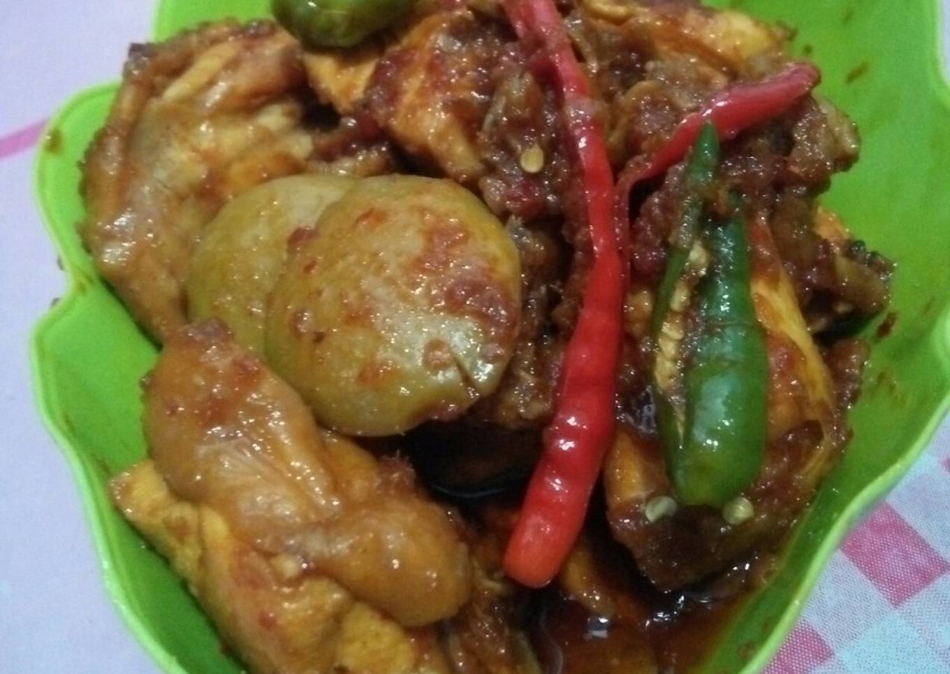 Semur ayam jengkol