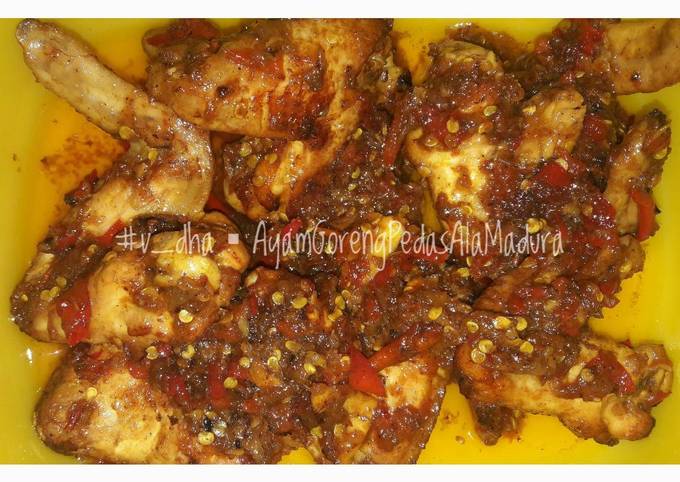 Resep Ayam Goreng Pedas Ala Madura Bikinramadhanberkesan Oleh V Dha Cookpad