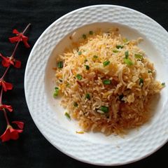 A picture of Schezwan fried rice.