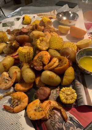 A picture of Shrimp boil.