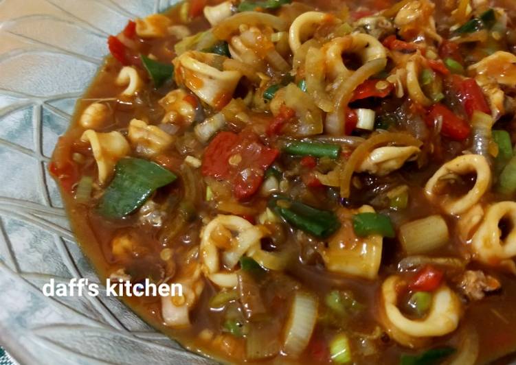 Easiest Way to Make Delicious Cumi Saos Padang🦑