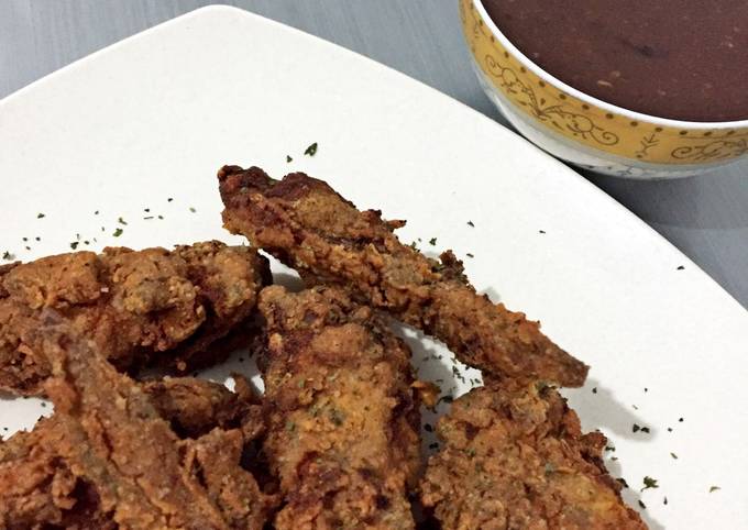 Cara Gampang Menyiapkan Buttermilk Fried Chicken with BBQ Sauce... Anti Gagal