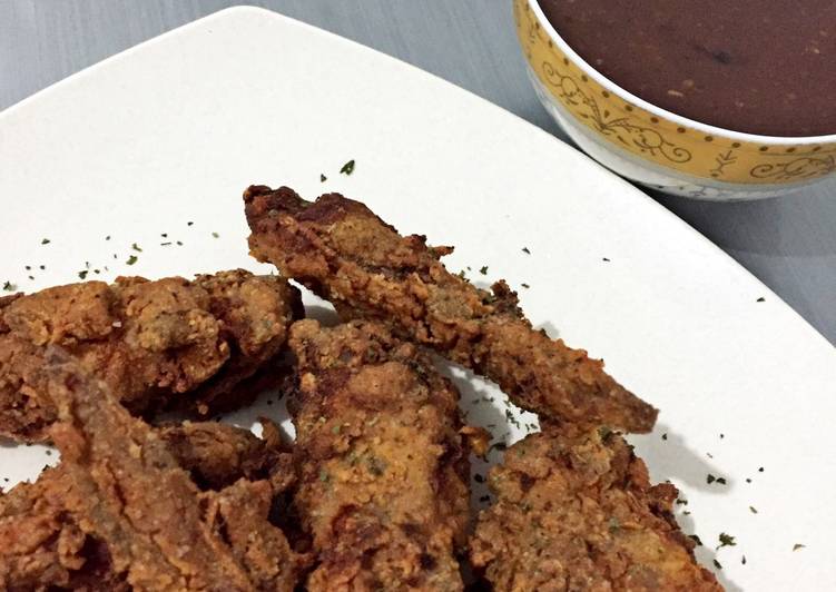 Buttermilk Fried Chicken with BBQ Sauce...