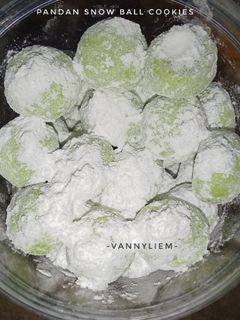 Foto resep Kue Putri Salju Pandan