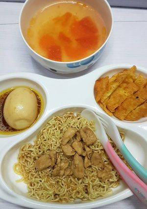 Foto resep Mie pangsit keriting