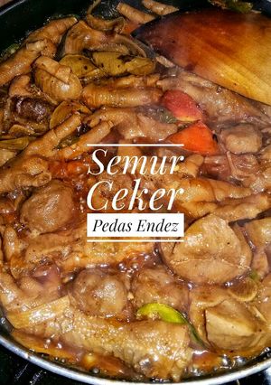 Foto resep Semur Ceker Pedas