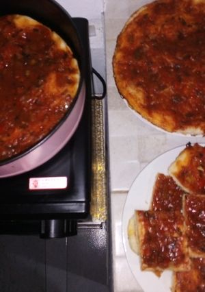 Una foto de Pizza