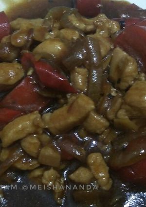 Foto resep Ayam sosis lada hitam