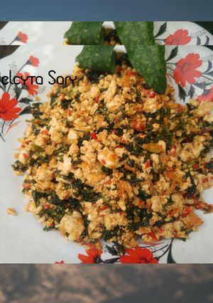 Foto resep Oseng 2 telor daun pepaya