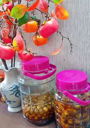 Hình của món Sấu ngâm đường.
