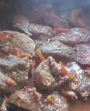 Carne mechada en olla común