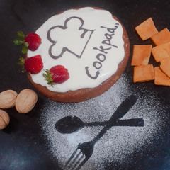 A picture of Carrot walnut cake.