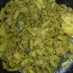 A picture of Gawarphali or aloo ki sabji.