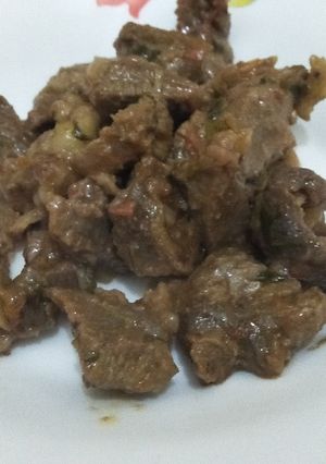 A picture of Wet fry beef.