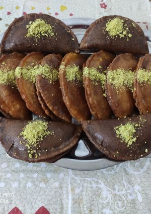 صورة لوصفة قطايف بالكاكاو