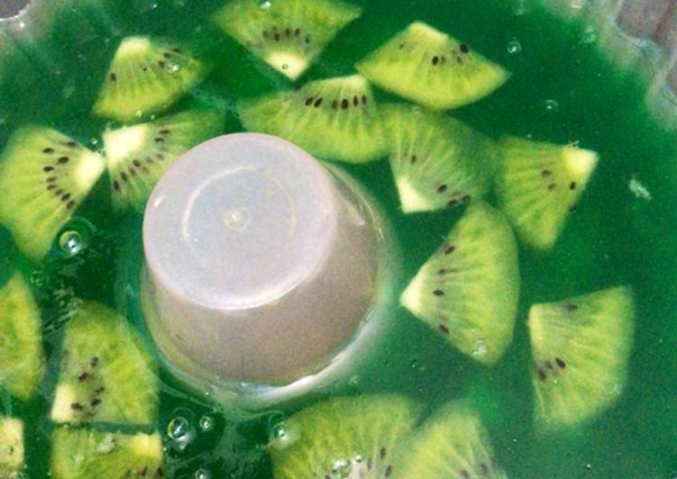 Resep Jelly kiwi Anti Gagal