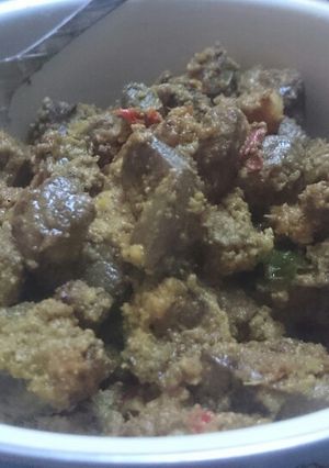 Foto resep Rendang ati sapi