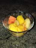 Ensalada de frutas de la temporada