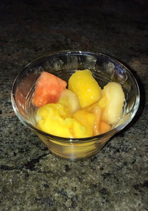 Una foto de Ensalada de frutas de la temporada