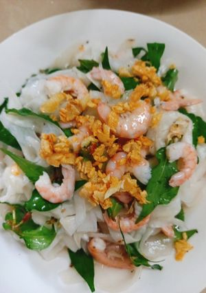 Hình của món Gỏi củ cải trắng tép non.